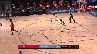 James Harden casually does a step back 3 pointer!! | Rockets vs Grizzlies