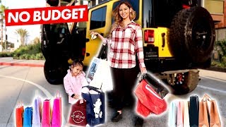 THE GIRLS DO THE NO BUDGET SHOPPING CHALLENGE!!!
