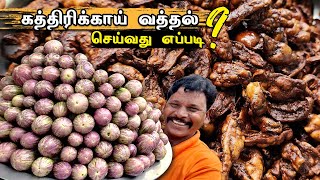 கத்திரிக்காய் வத்தல் செய்வது எப்படி? | How To Make Brinjal Vathal? | Brinjal Vathal recipe in Tamil