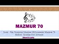 Mazmur 70 ( Chord & Lyric )