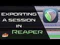 Exporting a Session in Reaper - Pro Mix Academy