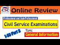 Civil Service Exam Reviewer 2024 Part 2 | CSC Reviewer General Information Part 2