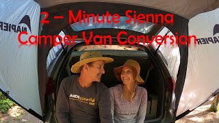 The 2-Minute Minivan Camper Conversion