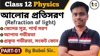 আলোর প্রতিসরণ Class 12 | Refraction of Light Class 12 in Bengali | Part 01