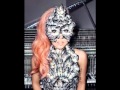 lady gaga with red and pink sexy hair