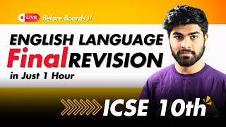 English Language Final Revision || ICSE Class 10th || Revision Before Boards !!!