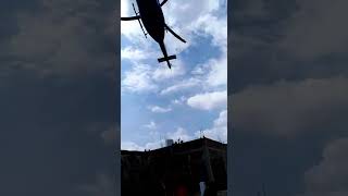 Mr yogi adityanath helicopter landing  at jalalpur Ambedkar Nagar