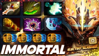 Juggernaut Immortal Electro Slasher - Dota 2 Pro Gameplay [Watch \u0026 Learn]