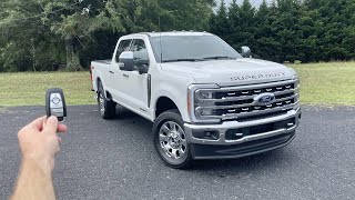 2023 Ford F250 SuperDuty Lariat: Start Up, Test Drive, Walkaround, POV and Review