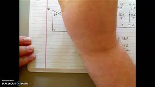 Triangle Sum Theorem With Algebra