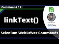 linkText() Command - Selenium WebDriver