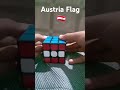 Austria Flag in Rubic's cube, easy... #flag #rubikscube #shorts