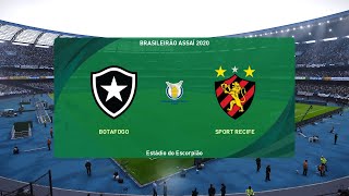 PES 2021 | Botafogo vs Sport Recife - Brazil Serie A | 06/02/2021 | 1080p 60FPS