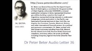 Dr. Peter David Beter - Audio Letter 36: John Rockfeller; American Strategy; War - July 27, 1978