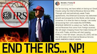 Trump \u0026 GOP push bill to END INCOME TAX \u0026 IRS - How this will work explained in full detail