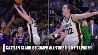 CAITLIN CLARK BECOMES ALL-TIME D-I 3-POINT LEADER 🔥 | ESPN College Basketball