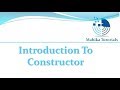 Core Java 27 - Introduction To Constructor