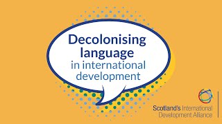 Decolonising language in the international development sector