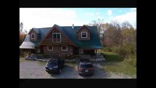 Aerial Moments EcoLog Log Home