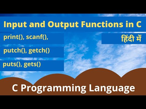 Input Output Functions In C | Printf And Scanf In C | Formatted And ...