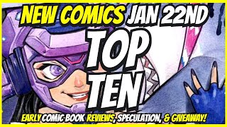 Top 10 New Comic Books January 22nd 2025 🔥 Reviews, Covers, \u0026 Giveaway 🔥 Best NCBD Vids On YouTube