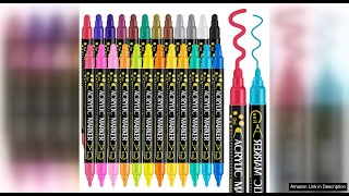 Betem 24 Colors Dual Tip Acrylic Paint Pens Markers, Premium Acrylic Paint Review