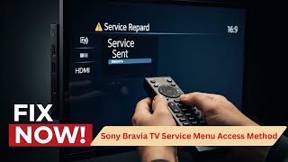 Sony Bravia TV Service Menu Access Method | Safe & Easy Hidden Settings Guide