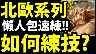 【神魔之塔】北歐系列『練技必看！』帶你最輕鬆練技能！【究極北歐神】【阿紅實況】