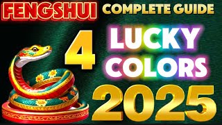 LUCKY COLORS OF THE YEAR 2025 ACCORDING TO CHINESE FENGSHUI.#cny2025 #luckycolors2025