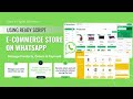 eCommerce Store on WhatsApp - SaaS | Start Selling on WhatsApp  | Online WhatsApp Store Builder