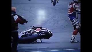 Ruben Xaus stunt/crash celebration WSBK magny-cours 2003