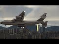 world s most dangerous approach big planes at hong kong kai tak airport msfs2020