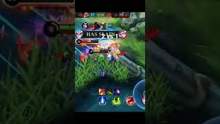 2 vs 1 DYRROTH vs FREYA AND EUDORA DON'T UNDERESTIMATE THE CRIT DAMAGE OF DYRROTH#SHORT#MLBB