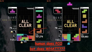 Perfect Tetris blitz bot SMASHES @rtxile's WORLD RECORD, on their seed! [Must watch] [Cops called]