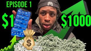 TURNING 1$ INTO 1000$ THROUGH SPORTS BETTING EPISODE 1