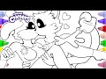 Poppy Playtime 3 | CATNAP HUGGED TO DOGDAY?! | Coloring Pages New