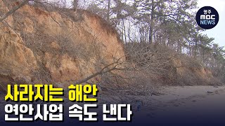 사라지는 해안..연안사업 속도 낸다 (뉴스투데이 2023.02.21 광주MBC)