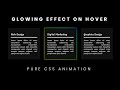 Pure CSS Glowing Effect on Hover | Glowing Gradient Hover Effect