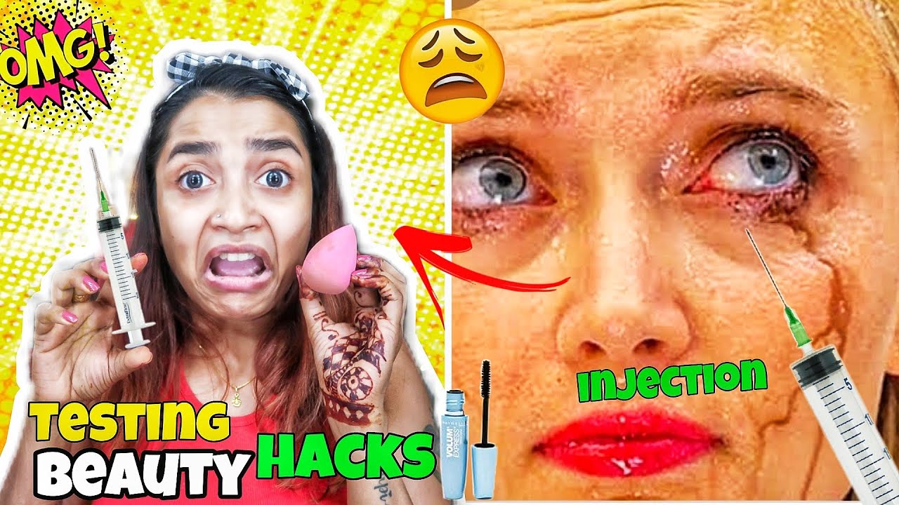 Testing Out Viral MAKEUP HACKS By 5 Minute Crafts - Injection দিয়ে ...