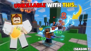 Golden Apples make you UNKILLABLE in Season 7.. (ROBLOX BEDWARS)