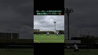 【テニス/tennis】ナイスショット集943/バックボレー/佐野 選手/#shorts  #tennis