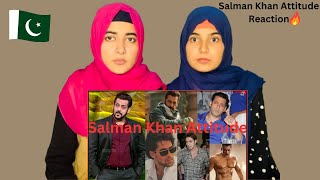 Pakistani Girls Reaction on Salman Khan Full Attitude Videos 😈🔥| Salman Khan Angry Moments Reaction