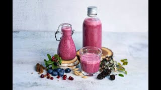 Fazer puolukka-Real smoothie resepti