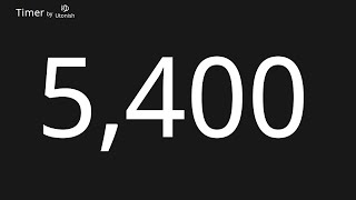 5400 Second Countdown Timer