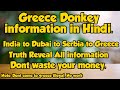 Serbia to Greece Donkey Information - Greece Via Serbia and Dubai