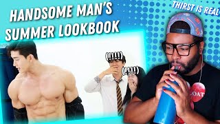 Thirsty Boy watches The Summer Date Lookbook of A Handsome and Hot Man | REACTION