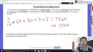 Estimating Crowds (Bleachers)