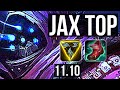 JAX vs RENEKTON (TOP) | Rank 1 Jax, 5/0/2, 300+ games, Rank 15 | NA Challenger | v11.10