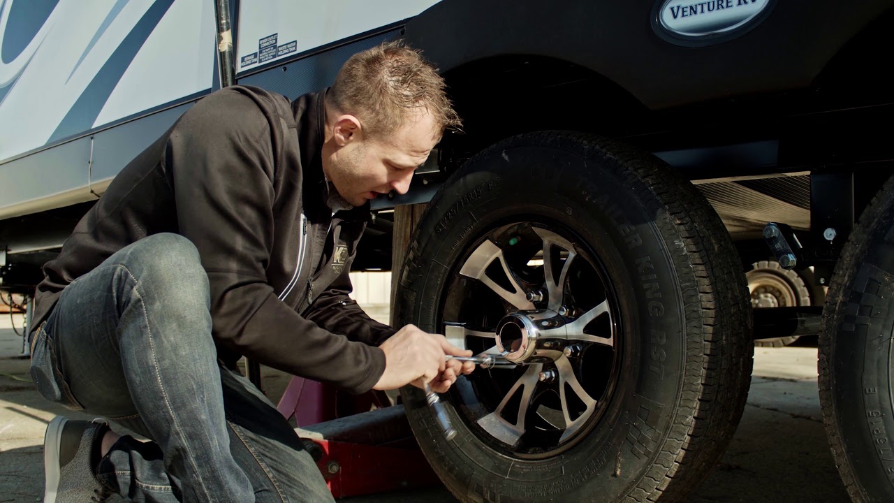 How To Change A Tire On An RV - YouTube