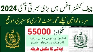 Chief Commissioner Office New Government job 2024 How to Apply for this job  Dija talks